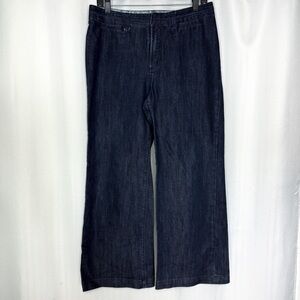 Vintage Chico’s Platinum Denim Trousers Size 2 (Large)